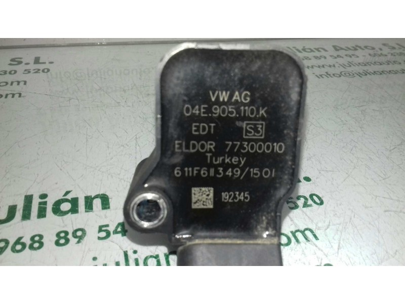 Recambio de bobina encendido para seat ibiza (6p1) reference referencia OEM IAM 04E905110K  4 PINES