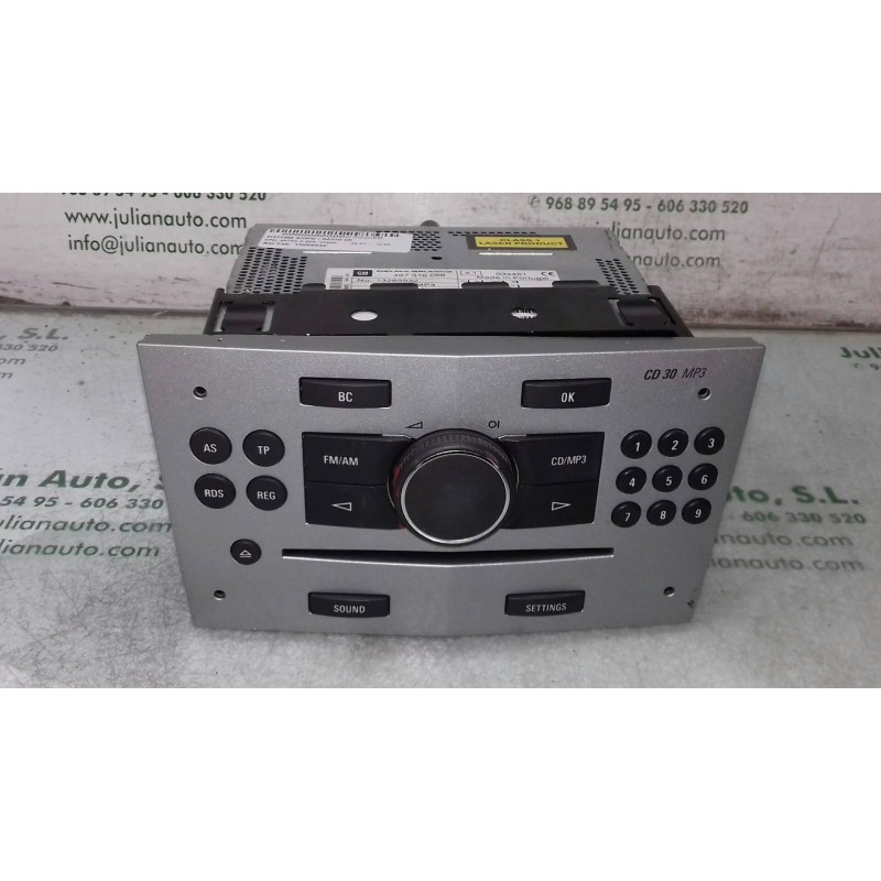 Recambio de sistema audio / radio cd para opel astra h ber. cosmo referencia OEM IAM 13289932 497316088 DELPHI