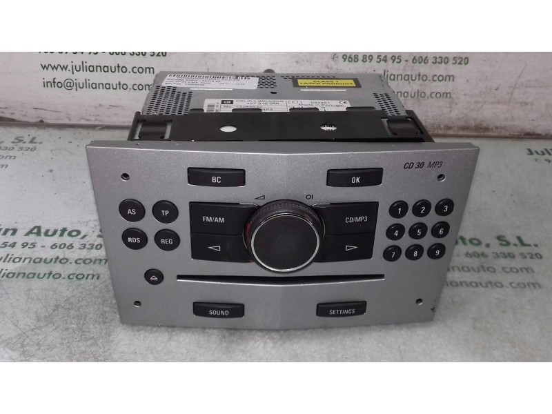 Recambio de sistema audio / radio cd para opel astra h ber. cosmo referencia OEM IAM 13289932 497316088 DELPHI