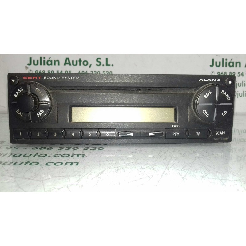 Recambio de sistema audio / radio cd para seat cordoba berlina (6l2) stella referencia OEM IAM 6L0035156 SEZ2Z9C1911189 GRUNDIG