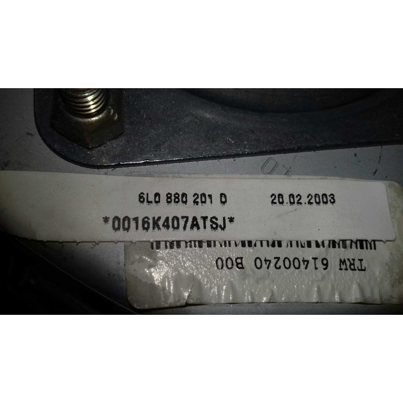 Recambio de airbag delantero izquierdo para seat cordoba berlina (6l2) stella referencia OEM IAM 6L0880201D 0016K4074TSJ 