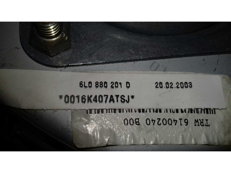 Recambio de airbag delantero izquierdo para seat cordoba berlina (6l2) stella referencia OEM IAM 6L0880201D 0016K4074TSJ 