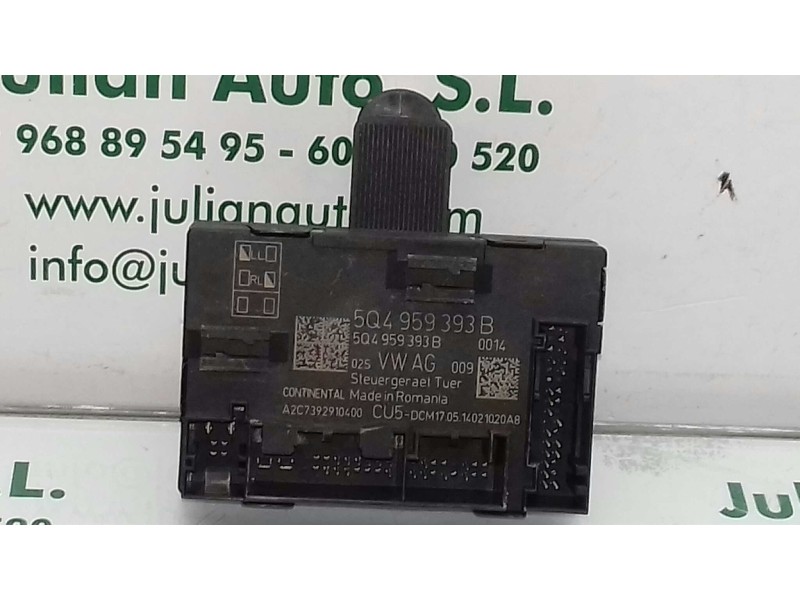 Recambio de modulo confort para skoda octavia lim. (5e3) ambition referencia OEM IAM 5Q4959393B A2C7392910400 CONTINENTAL