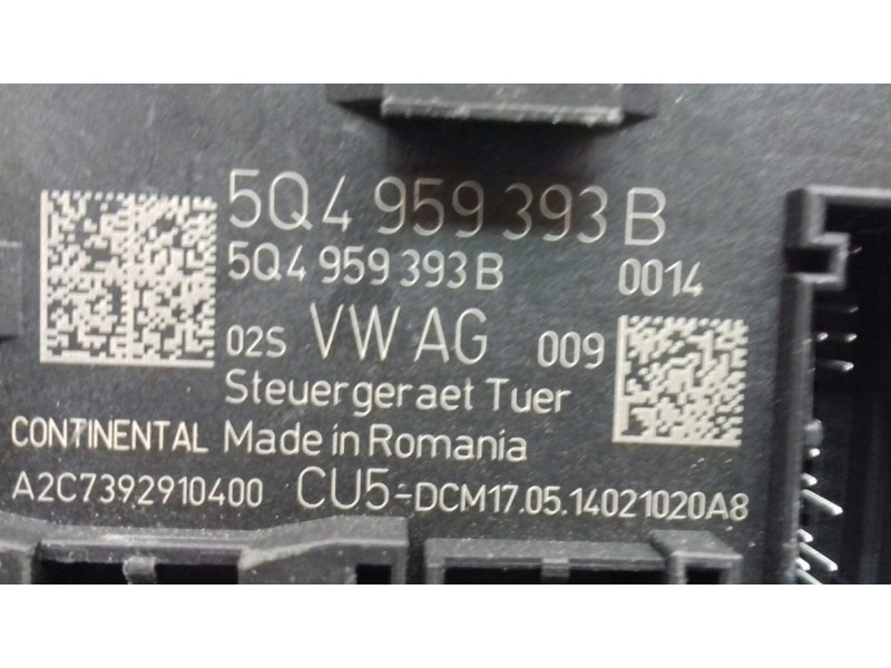 Recambio de modulo confort para skoda octavia lim. (5e3) ambition referencia OEM IAM 5Q4959393B A2C7392910400 CONTINENTAL