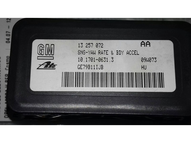 Recambio de modulo electronico para opel astra h ber. cosmo referencia OEM IAM 13257072  