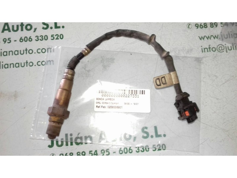 Recambio de sonda lambda para opel corsa c comfort referencia OEM IAM 0258006901  4 PINES