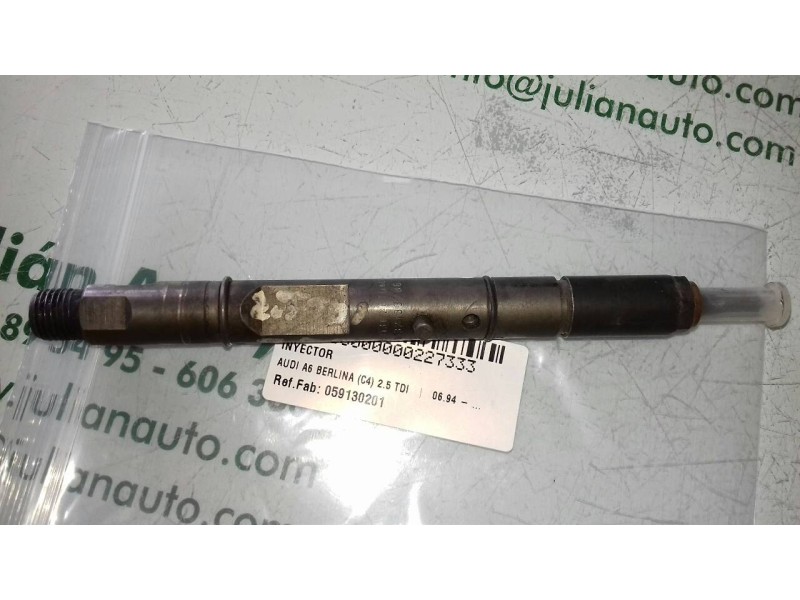 Recambio de inyector para audi a6 berlina (c4) 2.5 tdi referencia OEM IAM 059130201 0432133805 