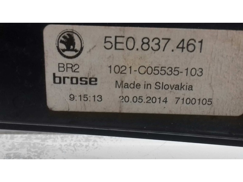 Recambio de elevalunas delantero izquierdo para skoda octavia lim. (5e3) ambition referencia OEM IAM 5E0837461  ELECTRICO