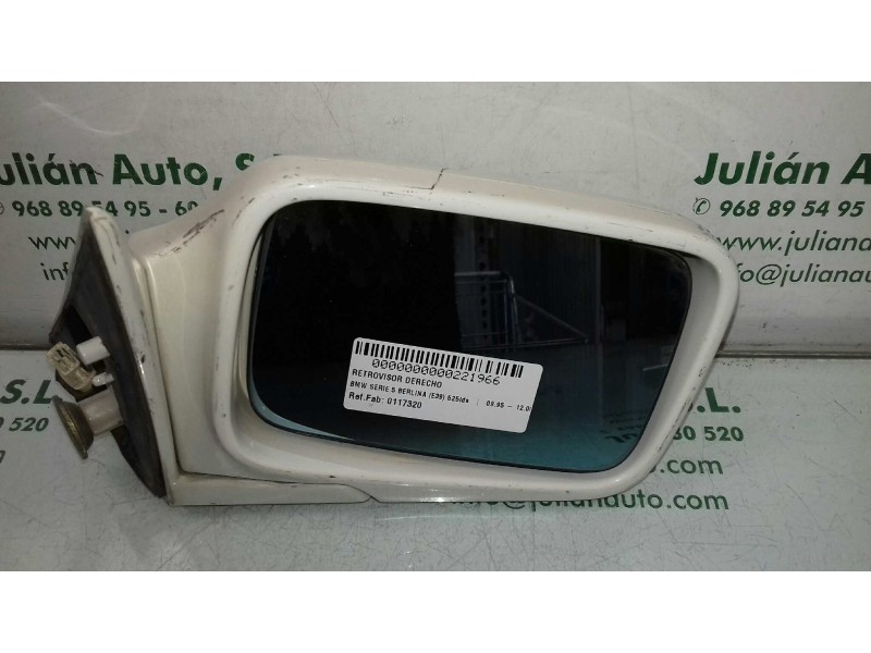 Recambio de retrovisor derecho para bmw serie 5 berlina (e39) 525tds referencia OEM IAM 0117320  ELECTRICO