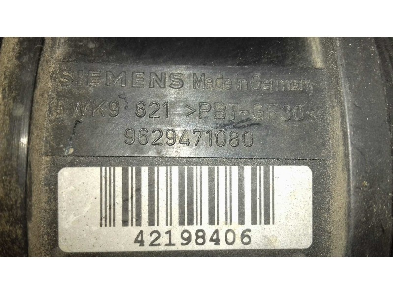 Recambio de caudalimetro para citroen berlingo 1.9 d sx familiar referencia OEM IAM 9629471080 5WK9621 