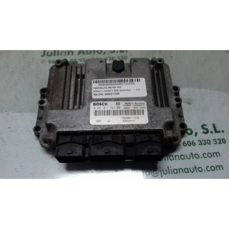 Recambio de centralita motor uce para renault laguna ii (bg0) authentique referencia OEM IAM 8200311539 0281011723 BOSCH