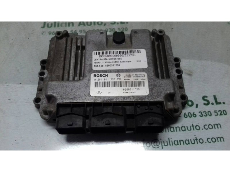 Recambio de centralita motor uce para renault laguna ii (bg0) authentique referencia OEM IAM 8200311539 0281011723 BOSCH