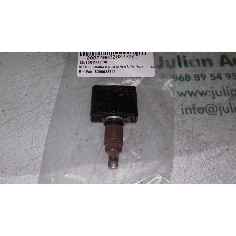 Recambio de sensor presion para renault laguna ii (bg0) confort authentique referencia OEM IAM 8200023746  