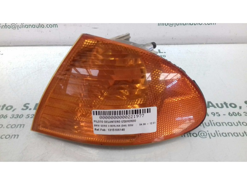 Recambio de piloto delantero izquierdo para bmw serie 3 berlina (e46) 320d referencia OEM IAM 1315106140  SIN PORTALAMPARAS