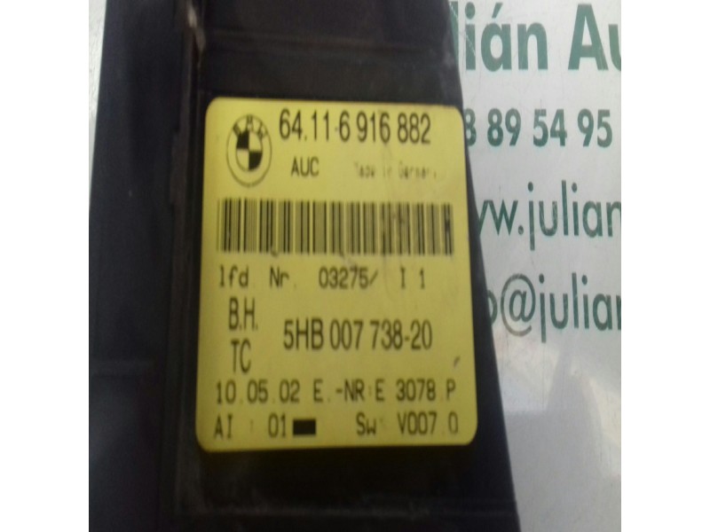 Recambio de mando climatizador para bmw serie 3 coupe (e46) 318 ci referencia OEM IAM 5HB00773820 64116916882 