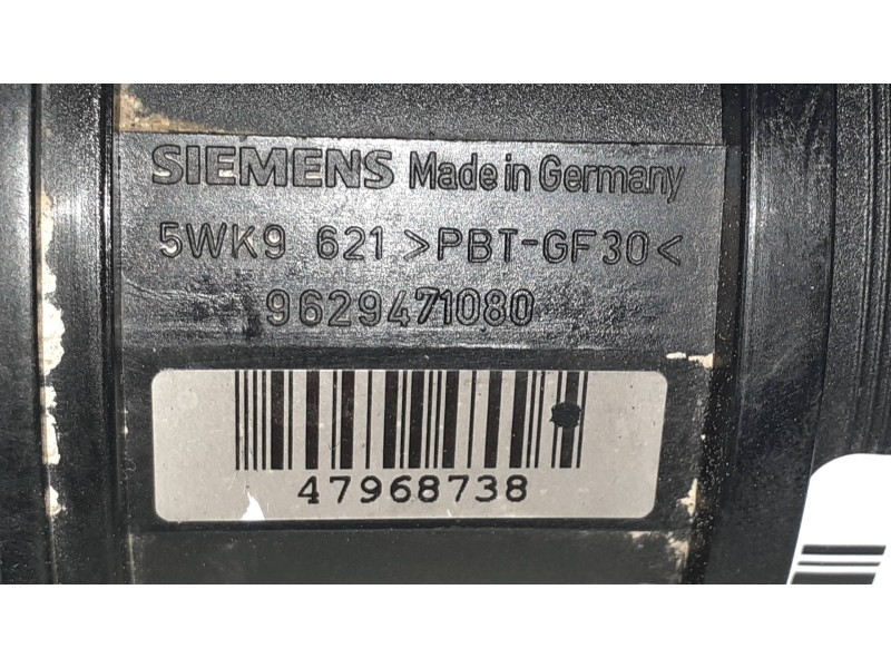 Recambio de caudalimetro para peugeot partner (s1) plus familiar referencia OEM IAM 9629471080 5WK9621 SIEMENS