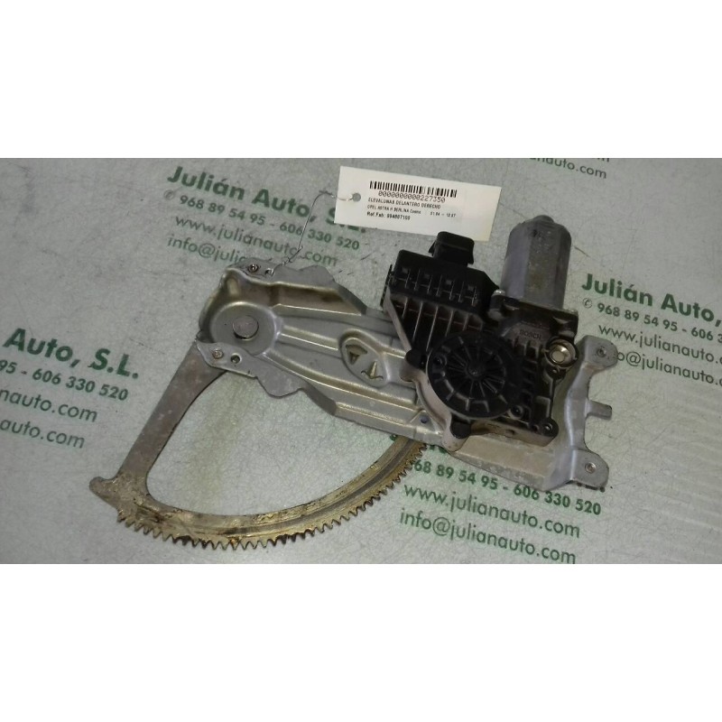 Recambio de elevalunas delantero derecho para opel astra h berlina cosmo referencia OEM IAM 994887100 CONECTOR 6 PINES ELECTRICO