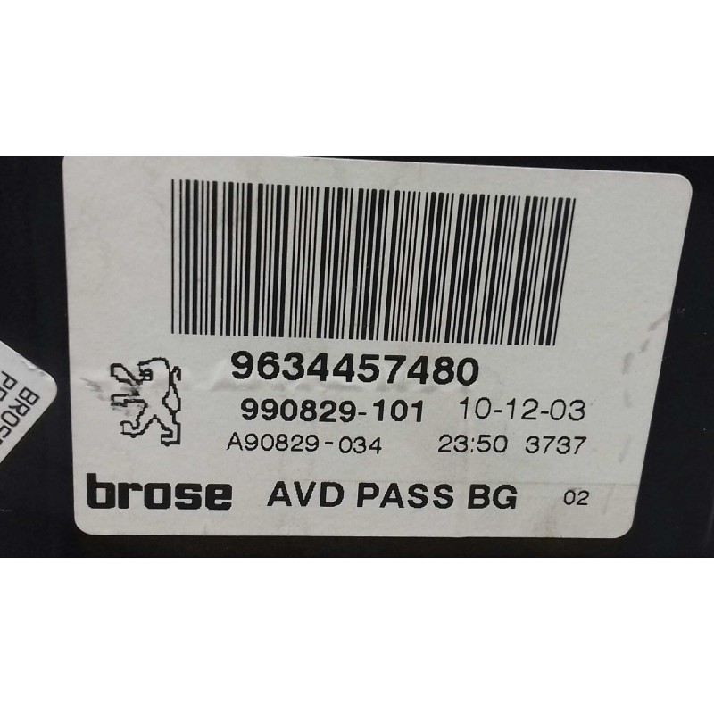Recambio de motor elevalunas delantero derecho para peugeot 307 break / sw (s1) break xr referencia OEM IAM 9634457480 990829101