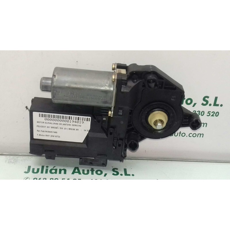 Recambio de motor elevalunas delantero derecho para peugeot 307 break / sw (s1) break xr referencia OEM IAM 9634457480 990829101
