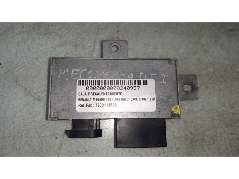 Recambio de caja precalentamiento para renault megane i berlina hatchback (ba0) 1.9 dt rn referencia OEM IAM 7700111525 NAGARES 