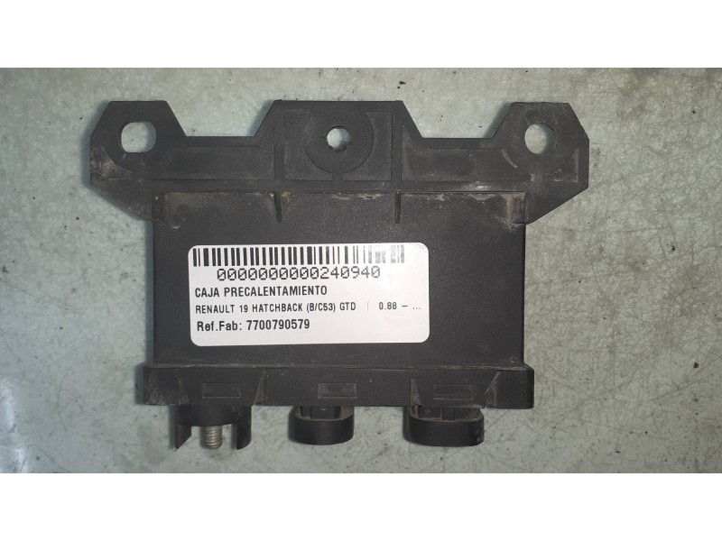 Recambio de caja precalentamiento para renault 19 hatchback (b/c53) gtd referencia OEM IAM 7700790579 02396 G.CARTIER Recambio de caja precalentamiento para renault 19 hatchback (b/c53) gtd referencia OEM IAM 7700790579 02396 G.CARTIER