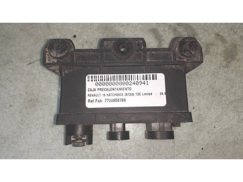 Recambio de caja precalentamiento para renault 19 hatchback (b/c53) tde limited referencia OEM IAM 7700856789  NAGARES