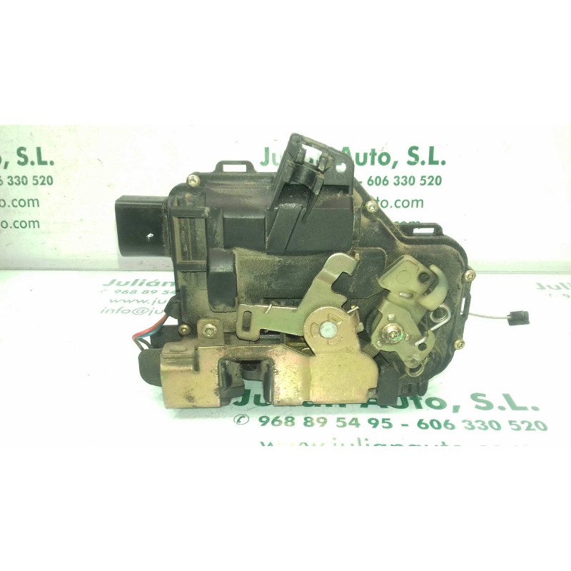 Recambio de cerradura puerta delantera derecha para seat arosa (6h1) select referencia OEM IAM 6X1837014A 4+4 PINES NEGRO