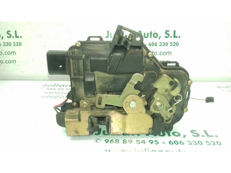 Recambio de cerradura puerta delantera derecha para seat arosa (6h1) select referencia OEM IAM 6X1837014A 4+4 PINES NEGRO