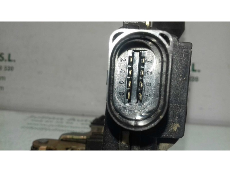 Recambio de cerradura puerta delantera derecha para seat arosa (6h1) select referencia OEM IAM 6X1837014A 4+4 PINES NEGRO