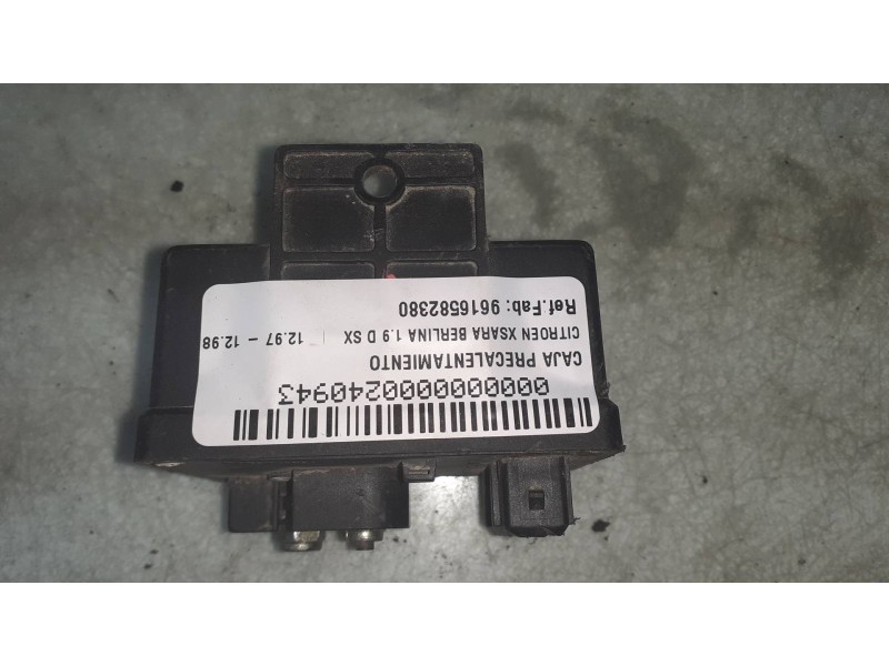 Recambio de caja precalentamiento para citroen xsara berlina 1.9 d sx referencia OEM IAM 9616582380 PPC712 NAGARES