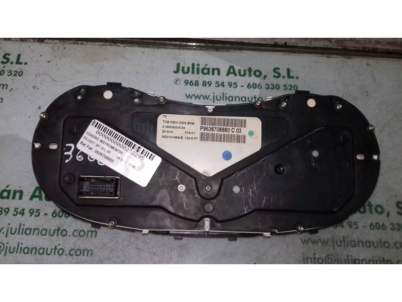 Recambio de cuadro instrumentos para peugeot 307 (s1) xr referencia OEM IAM 9636708880 P9636708880 
