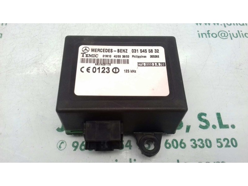 Recambio de centralita cierre para mercedes-benz sprinter 02.00  caja cerrada 208 cdi (901.6/902.661-662) referencia OEM IAM 031