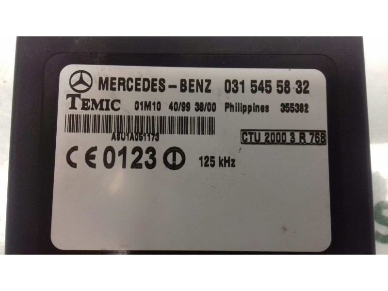 Recambio de centralita cierre para mercedes-benz sprinter 02.00  caja cerrada 208 cdi (901.6/902.661-662) referencia OEM IAM 031
