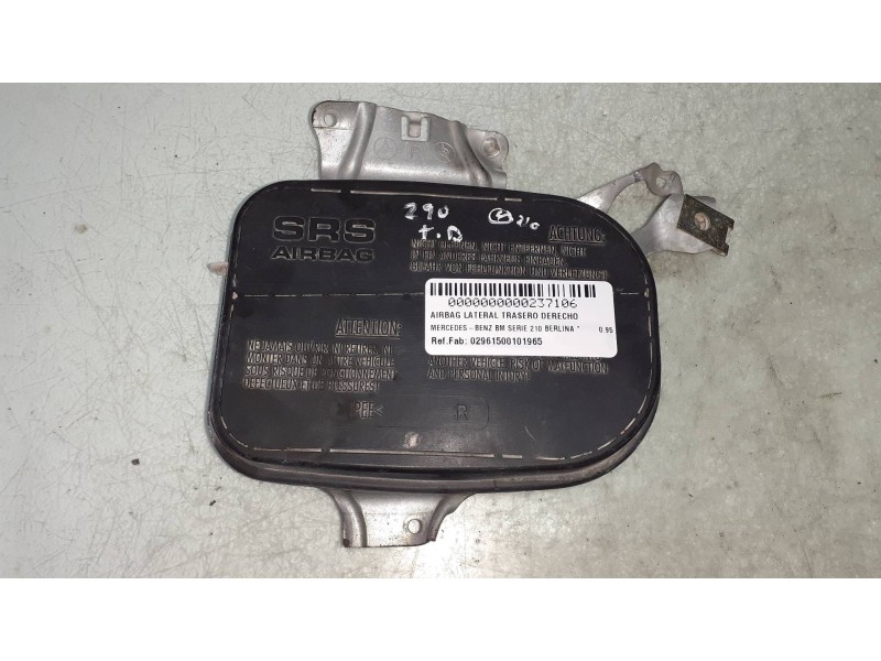 Recambio de airbag lateral trasero derecho para mercedes-benz clase e (w210) berlina referencia OEM IAM 02961500101965  