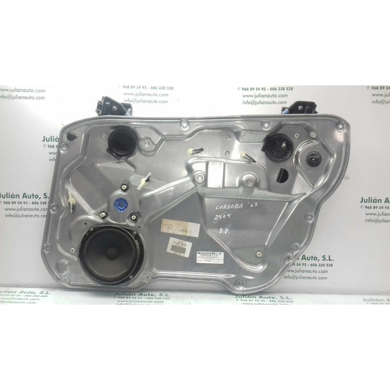 Recambio de elevalunas delantero derecho para seat cordoba berlina (6l2) stella referencia OEM IAM 6L4837752AQ 6L4837756H ELECTR