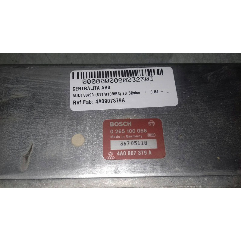 Recambio de centralita abs para audi 80/90 (811/813/853) 90 básico referencia OEM IAM 4A0907379A 0265100056 BOSCH
