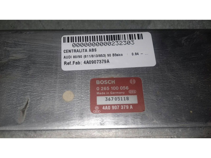 Recambio de centralita abs para audi 80/90 (811/813/853) 90 básico referencia OEM IAM 4A0907379A 0265100056 BOSCH