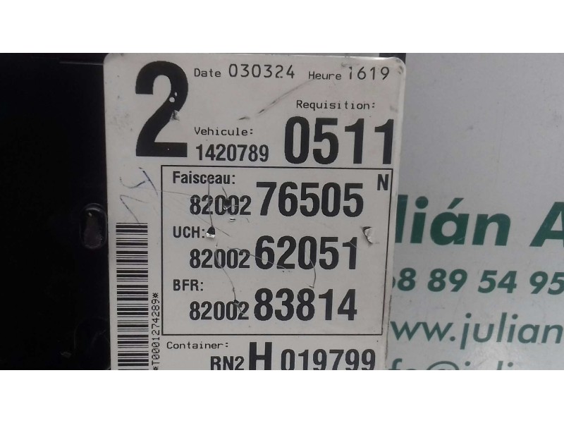 Recambio de centralita motor uce para renault laguna ii (bg0) authentique referencia OEM IAM 8200309318 0281011325 BOSCH