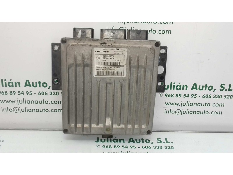 Recambio de centralita motor uce para renault clio iii emotion referencia OEM IAM 8200399038 8200619409 KIT - DELPHI