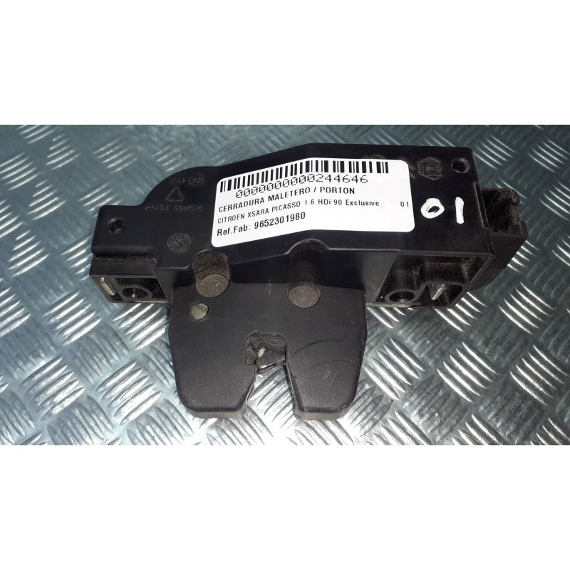 Recambio de cerradura maletero / porton para citroen xsara picasso 1.6 hdi 90 exclusive referencia OEM IAM 9652301980  15100908