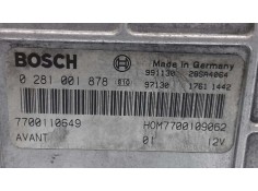 Recambio de centralita motor uce para renault kangoo (f/kc0) alize referencia OEM IAM 7700110649 0281001878 BOSCH 2