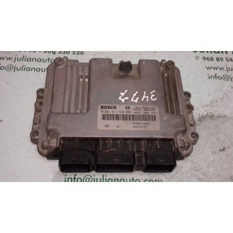 Recambio de centralita motor uce para renault megane ii classic berlina confort authentique referencia OEM IAM 8200310863 028101