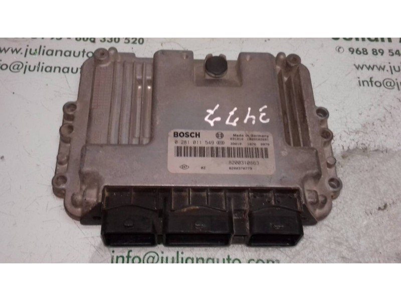 Recambio de centralita motor uce para renault megane ii classic berlina confort authentique referencia OEM IAM 8200310863 028101