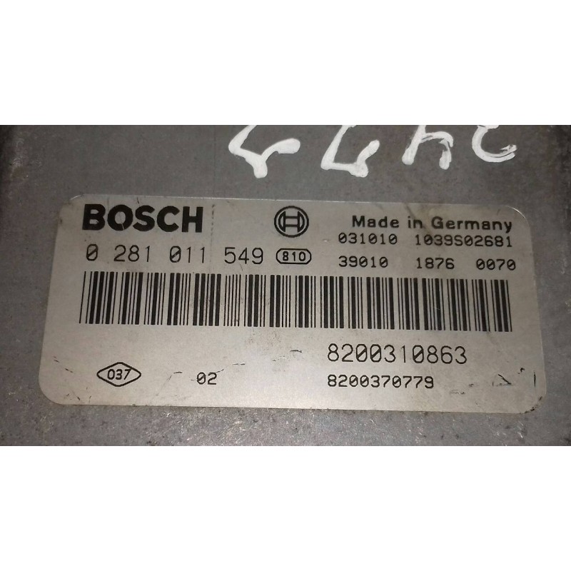 Recambio de centralita motor uce para renault megane ii classic berlina confort authentique referencia OEM IAM 8200310863 028101