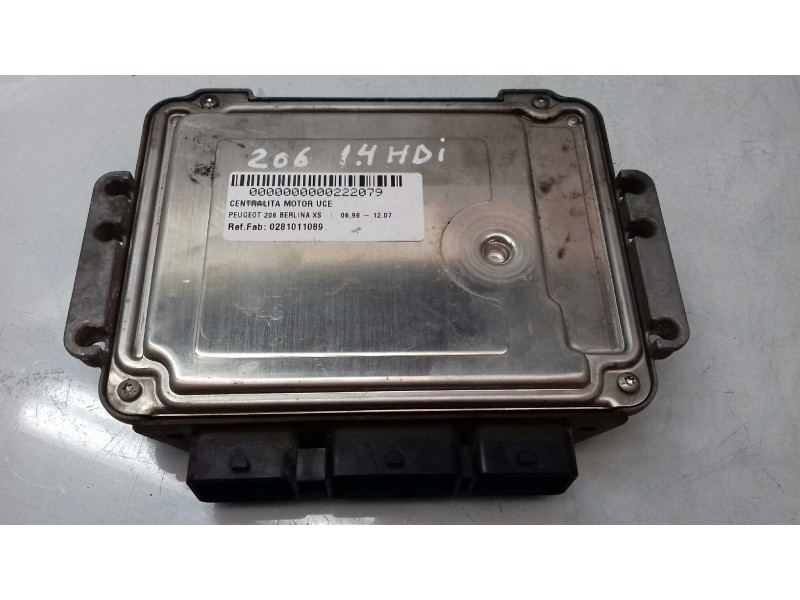 Recambio de centralita motor uce para peugeot 206 berlina xs referencia OEM IAM 0281011089 9653202580 BOSCH