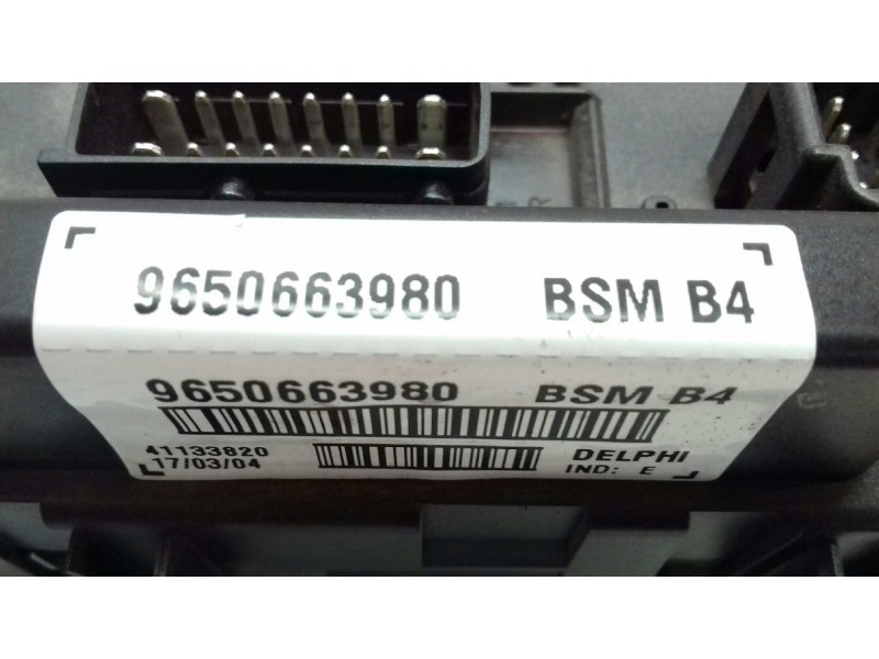 Recambio de caja reles / fusibles para peugeot 206 berlina xs referencia OEM IAM 9650663980 BSM B4 DELPHI