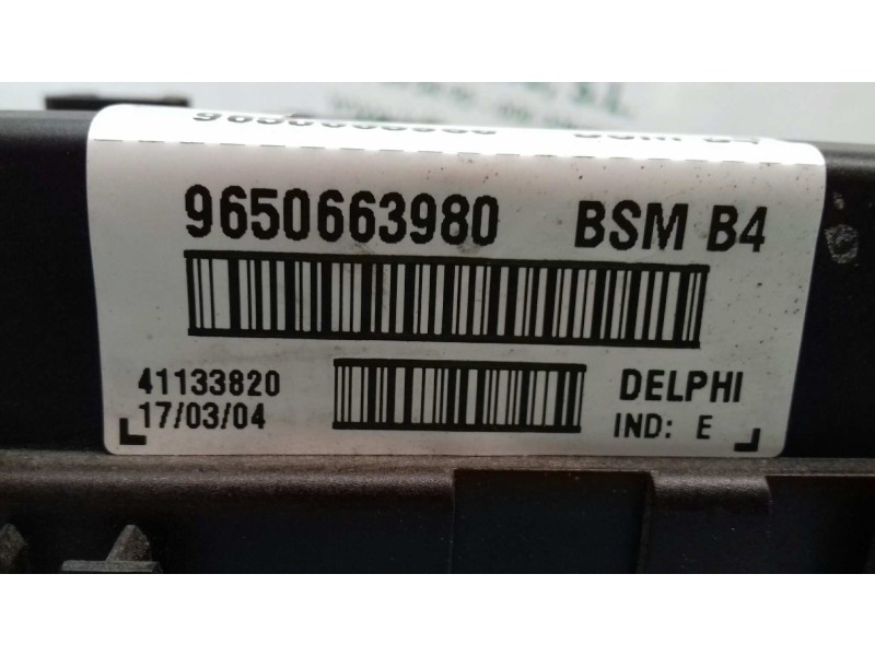 Recambio de caja reles / fusibles para peugeot 206 berlina xs referencia OEM IAM 9650663980 BSM B4 DELPHI