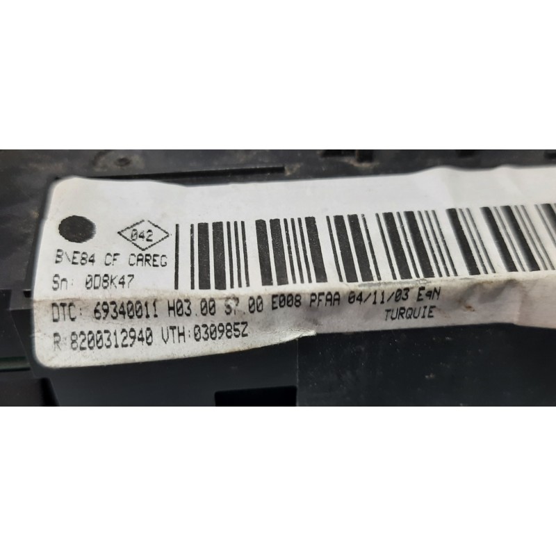 Recambio de mando climatizador para renault megane ii classic berlina confort authentique referencia OEM IAM 8200312940  