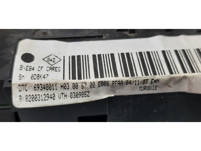 Recambio de mando climatizador para renault megane ii classic berlina confort authentique referencia OEM IAM 8200312940  