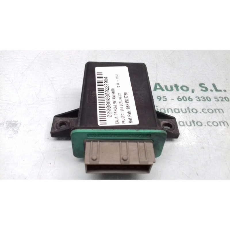 Recambio de caja precalentamiento para peugeot 206 berlina xt referencia OEM IAM 9631577760  